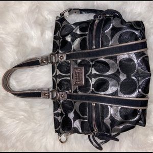 COACH POPPY SIGNATURE SATEEN SPOTLIGHT BAG